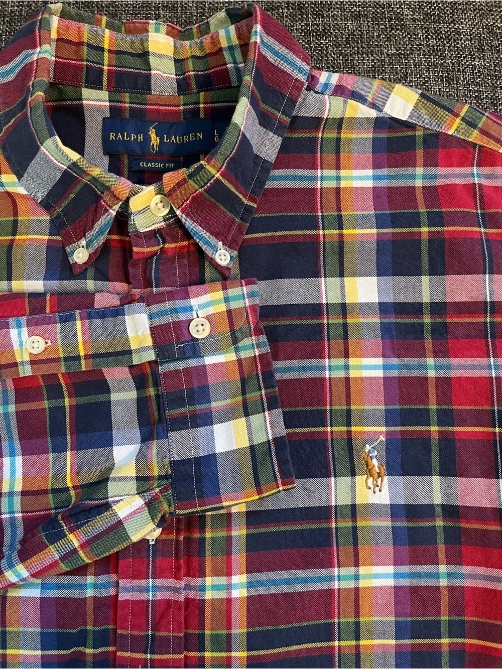 Ralph Lauren red plaid dress shirt
